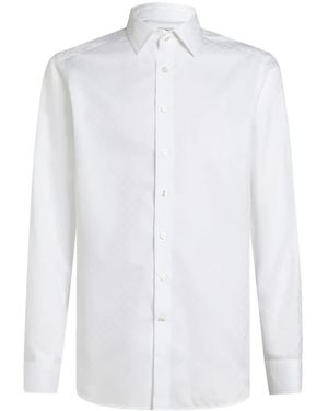 Etro Cotton Jacquard Shirt - White
