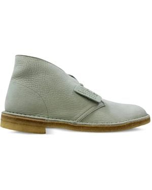 Clarks Suede Desert Boots - Green