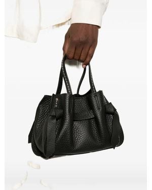 VISONA Vittoria Grained Leather Mini Bag - Black