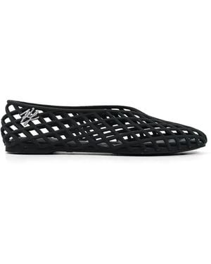 KARL LAGERFELD Bailarinas Jelly Con Placa Del Logo - Negro