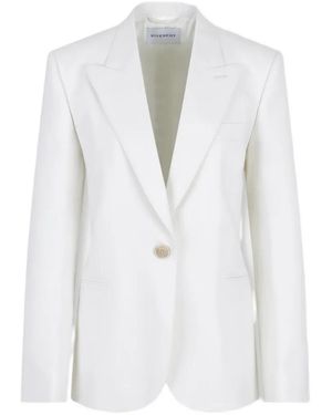 Givenchy Button Wool Blazer - White