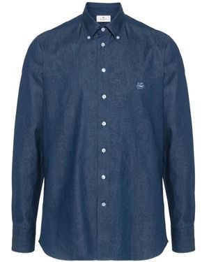 Etro Button-Down Shirt - Blue