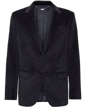 Billionaire Sakko Aus Samt - Blau