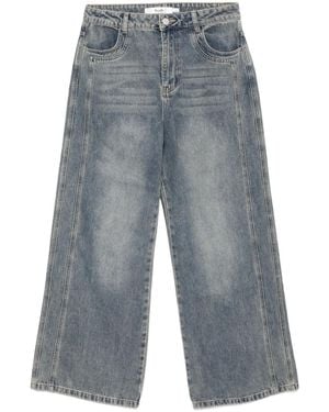 B+ AB Jeans Mit Kontrasteinsätzen - Blau