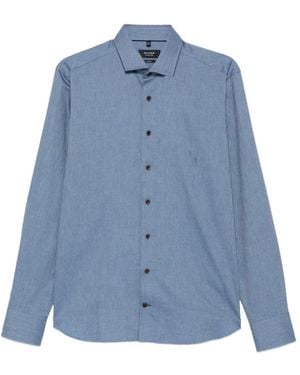 Olymp Twill Long-Sleeve Shirt - Blue
