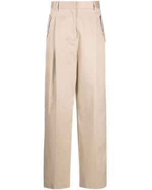 Lanvin Pantaloni A Gamba Ampia - Neutro