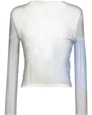 Eckhaus Latta Watercolour Long-Sleeve Top - Blue