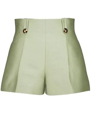 Zimmermann Luna Tailored Shorts - Green