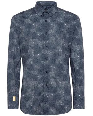 Billionaire Chemise Imprimée - Blue