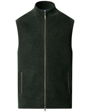Hackett Milano-Knit Merino-Wool Cardigan - Green