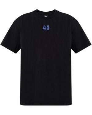 44 Label Group Print T-Shirt - Black