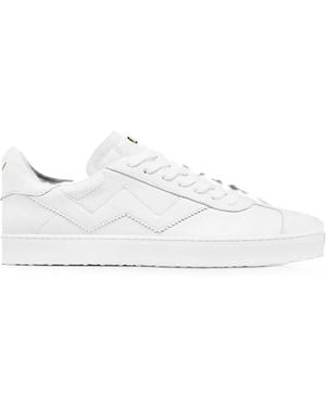 Stuart Weitzman Daryl Scalloped-Detail Sneakers - White
