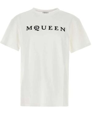 McQueen Logo-Print T-Shirt - White