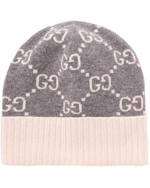 Gucci Gorro con motivo del logo - Gris