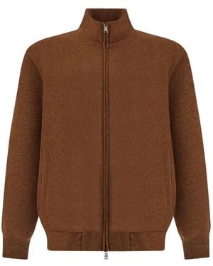 Paul & Shark Cardigan Zippé The Layover - Brown