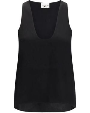 Sa Su Phi Scoop-Neck Top - Black