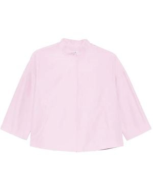 ROSSO35 Funnel-Neck Jacket - Pink