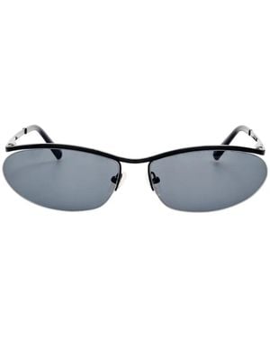 The Attico Charlotte Oval-Frame Sunglasses - Blue