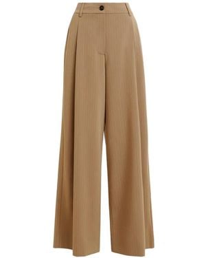 Essentiel Antwerp Josha Pinstripe Trousers - Natural