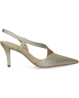 MICHAEL Michael Kors Calf Leather 'Jaida' Slingback - Metallic