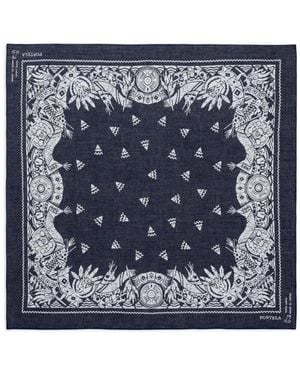 Fortela Apache Print Scarf - Blue