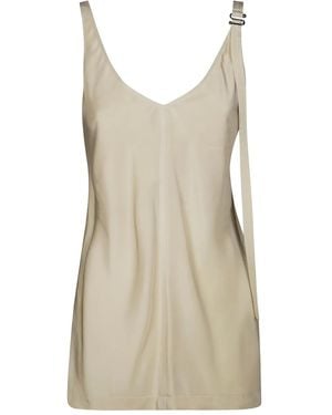 Sportmax Viscose Splits Waser Top - Natural