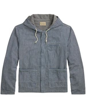 RRL Cotton Shirt Jacket - Blue