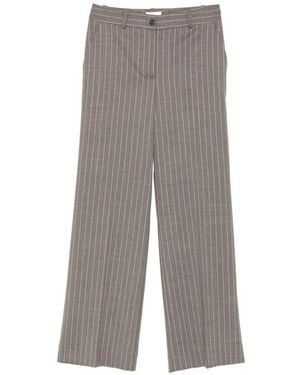 P.A.R.O.S.H. Lassie Pinstripe-Pattern Pants - Gray