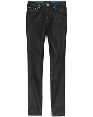 Purple Brand P001 Mid-Rise Straight-Leg Jeans - Black
