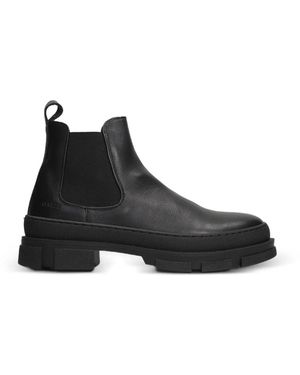 COPENHAGEN Debossed-Logo Chelsea Boots - Black