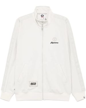 Aape By A Bathing Ape Aapenow Moonface-Logo Track Jacket - White