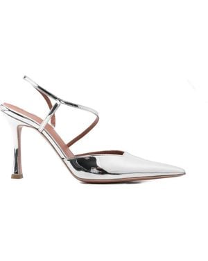 Castagna Pointed-Toe Heeled Court Shoes - White