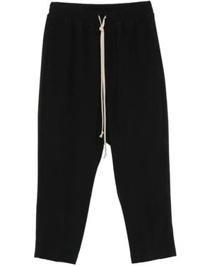 Rick Owens Drawstring-Waist Track Pants - Black