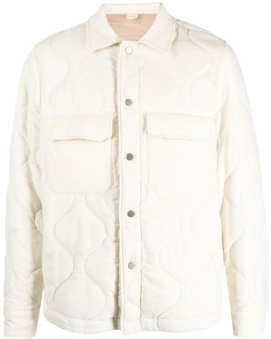 Altea Quilted Padded Shirt Jacket - Natural