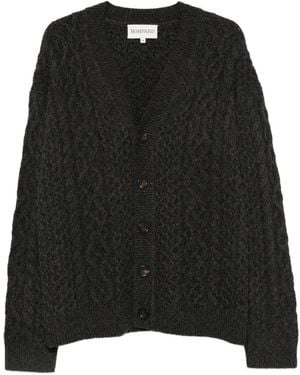 Bompard Cable-Knit Cardigan - Black