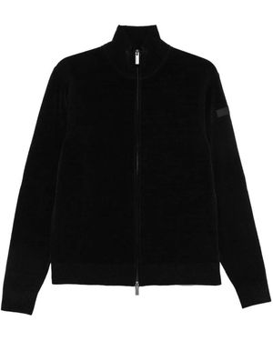 Rrd Gerippter Cardigan Mit Reißverschluss - Schwarz