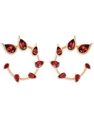 Fernando Jorge 18Kt Rose Flicker Garnet Earrings - Metallic