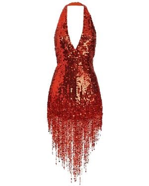 Dolce & Gabbana Sequin Dress - Red