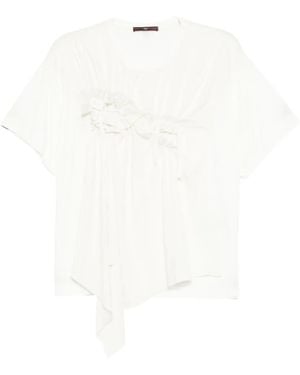 High Mentor Frilled Top - White