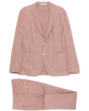 Eleventy Single-Breasted Suit - Pink