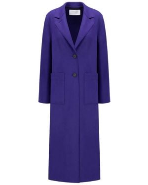 Harris Wharf London Single-Breasted Coat - Purple