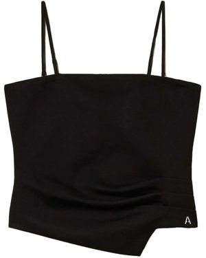 Twinset Draped Top - Black