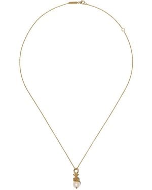 Stephen Webster 18Kt Pisces Astro Ball Pearl Necklace - Metallic