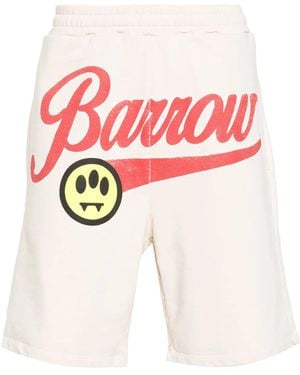 Barrow Logo-Print Shorts - Red