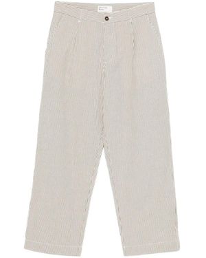 Universal Works Pantaloni Duke Dritti - Bianco