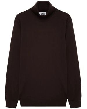 Alpha Studio Roll-Neck Merino-Wool Sweater - Black