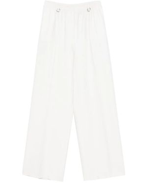 MEDEA Ring-Embellished Trousers - White