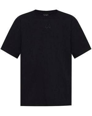 44 Label Group Logo-Print T-Shirt - Black