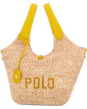 Polo Ralph Lauren Sac Cabas Polo Play À Logo Brodé - Metallic