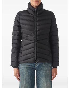 Colmar Quilted High-Neck Jacket - Black